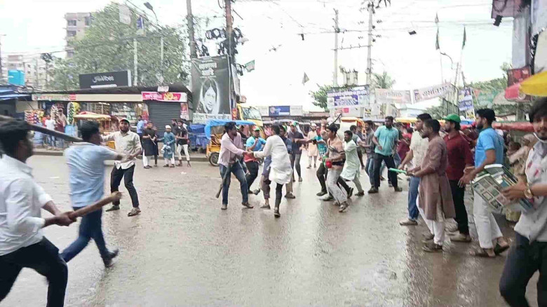 ছাত্রদল ও ছাত্রশিবিরের মধ্যে দফায় দফায় সংঘর্ষ, আহত ৭