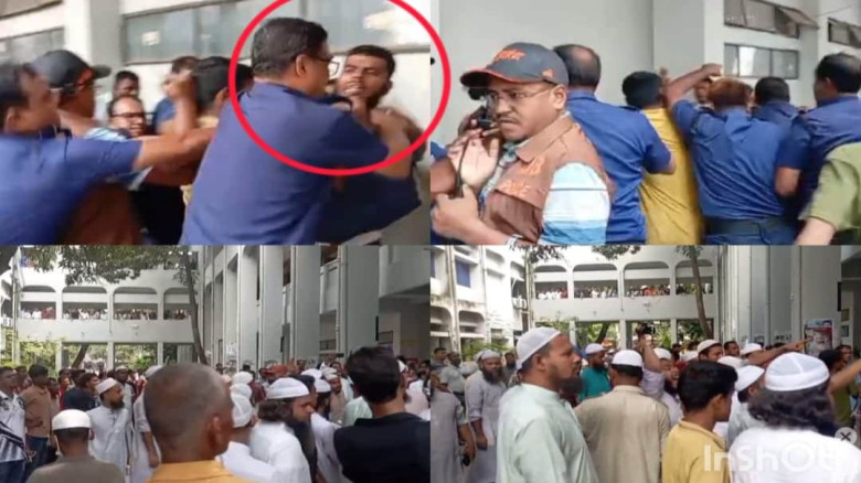 বিবস্ত্র করে হত্যা মামলার আসামি শেখ সিফাতকে আদালত প্রাঙ্গণে পিটুনি