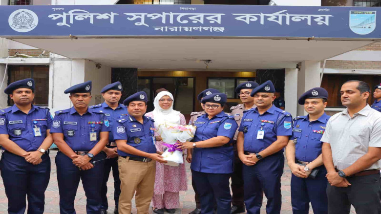 নবাগত পুলিশ সুপার হাবিবুর রহমানের দায়িত্ব গ্রহণ